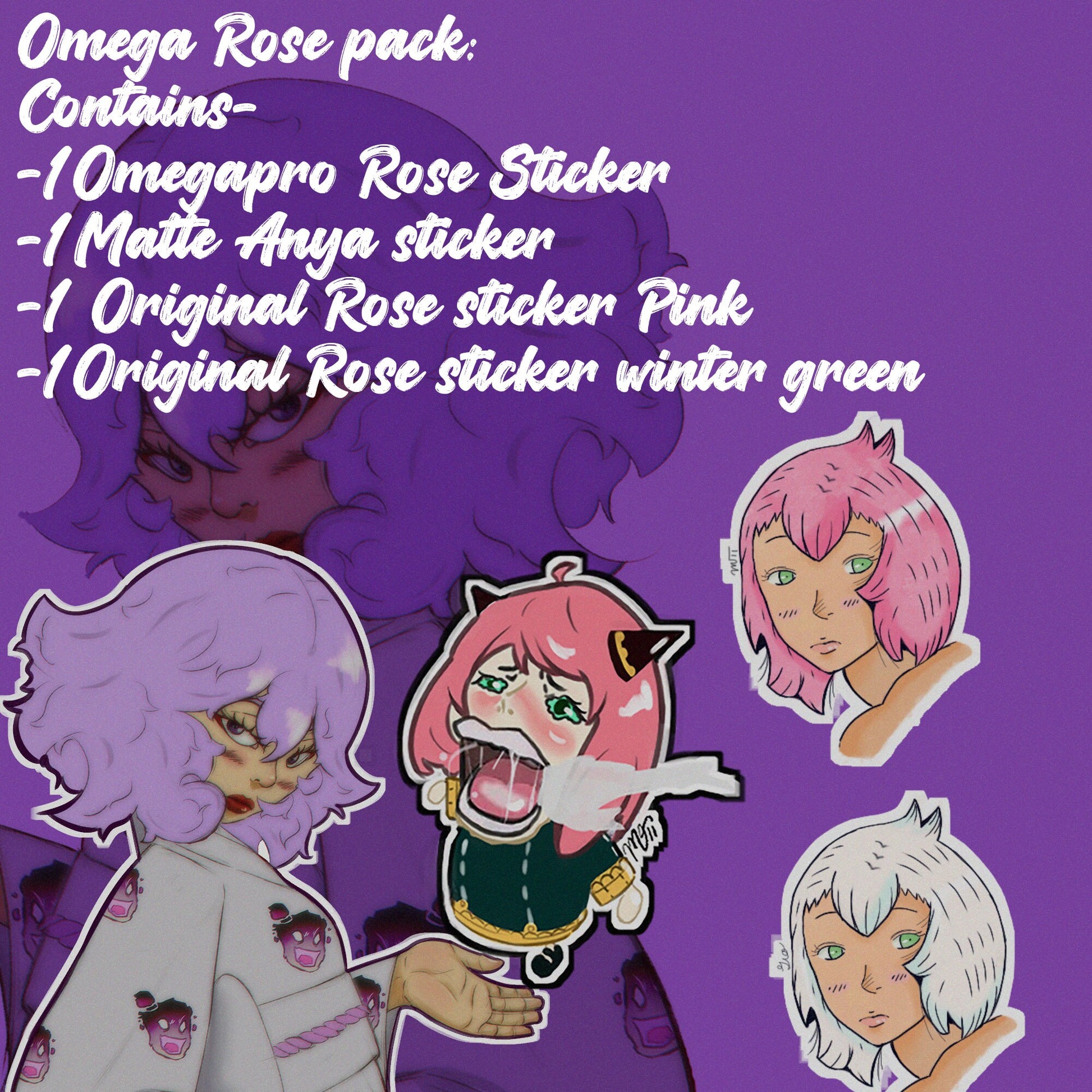 Omega Rose- Pack of 4